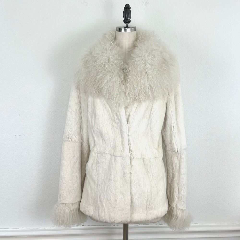 Running Wild Jacket "The Stampede Collection" Penny Lane Coat White Fur Boho